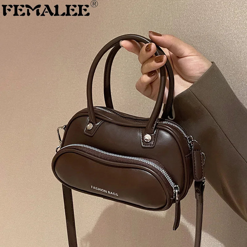 Women Shoulder Crossbody Bag Chain PU Leather Small Purse
