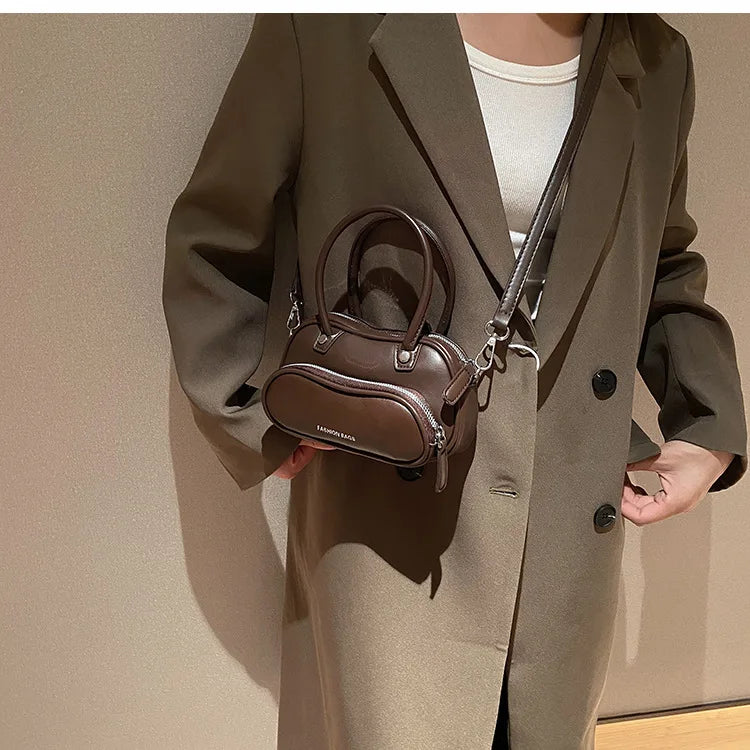 Women Shoulder Crossbody Bag Chain PU Leather Small Purse