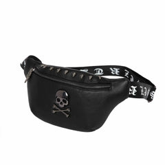 Men's Rock Skull Waist Bag Rivet Belt Fanny Pack