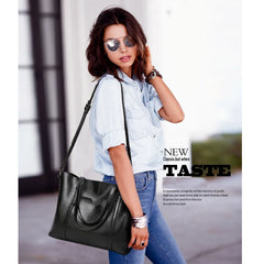 Soft Leather Messenger Bag Large Shopper Totes Shoulder Bag Sac A Main