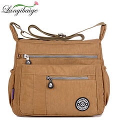 Nylon Crossbody Bag for Women Travel Shoulder Purse