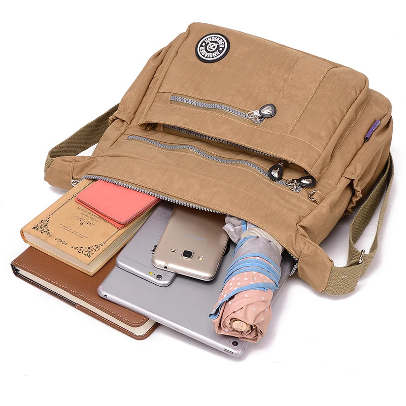 Nylon Crossbody Bags for Women Travel Shoulder Purses Sac