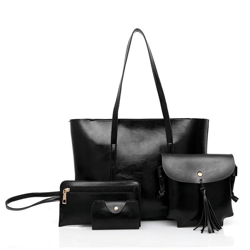 Luxy Crossbody Bags 4 pcs/set Small Leather Shoulder Bag Ladies Tote Bag