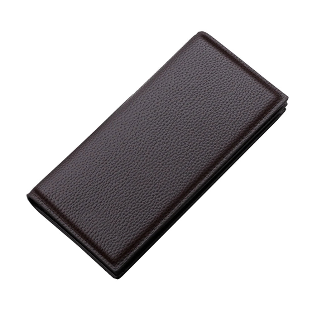 Lychee Pattern Long Wallet Large Capacity Multi-functional Money Pouch