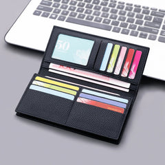 Lychee Pattern Long Wallet Large Capacity Multi-functional Money Pouch