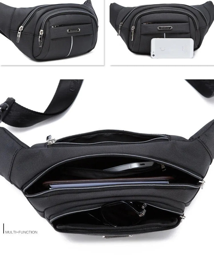 Unisex Functional Waist Bag Fanny Pack Men Women Phone Money