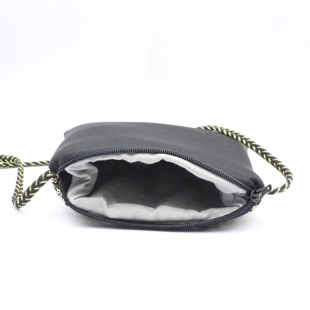 Sequin Star Girl Bag Oblique Satchel Zipper Bag for Kids