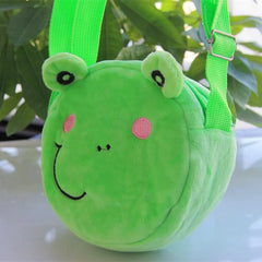 Animal Cat Panda Frog Zipper Small Child Messenger Bag for Children Women