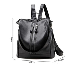 Women Anti-theft Leather Backpack Shoulder Bag