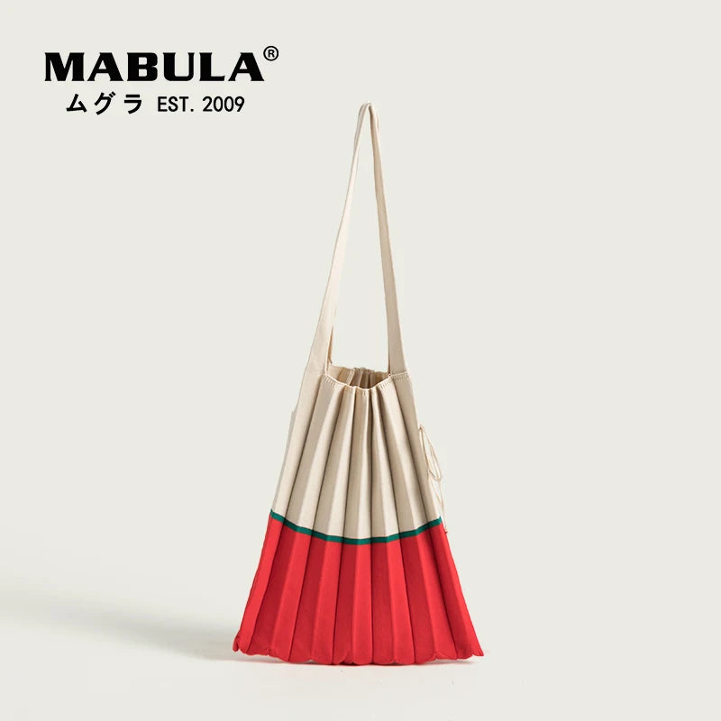 Colorful Knitting Shoulder Bags For Women Large Capacity Shopper Bags