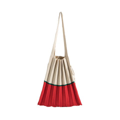 Colorful Knitting Shoulder Bags For Women Large Capacity Shopper Bags
