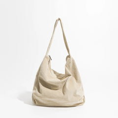 Corduroy Women Shoulder Bags Large Capacity Casual Tote Bag Female Crossbody Bag