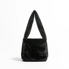 Faux Fur Shoulder Bag for Women Hobo Purse Top Handle Handbag