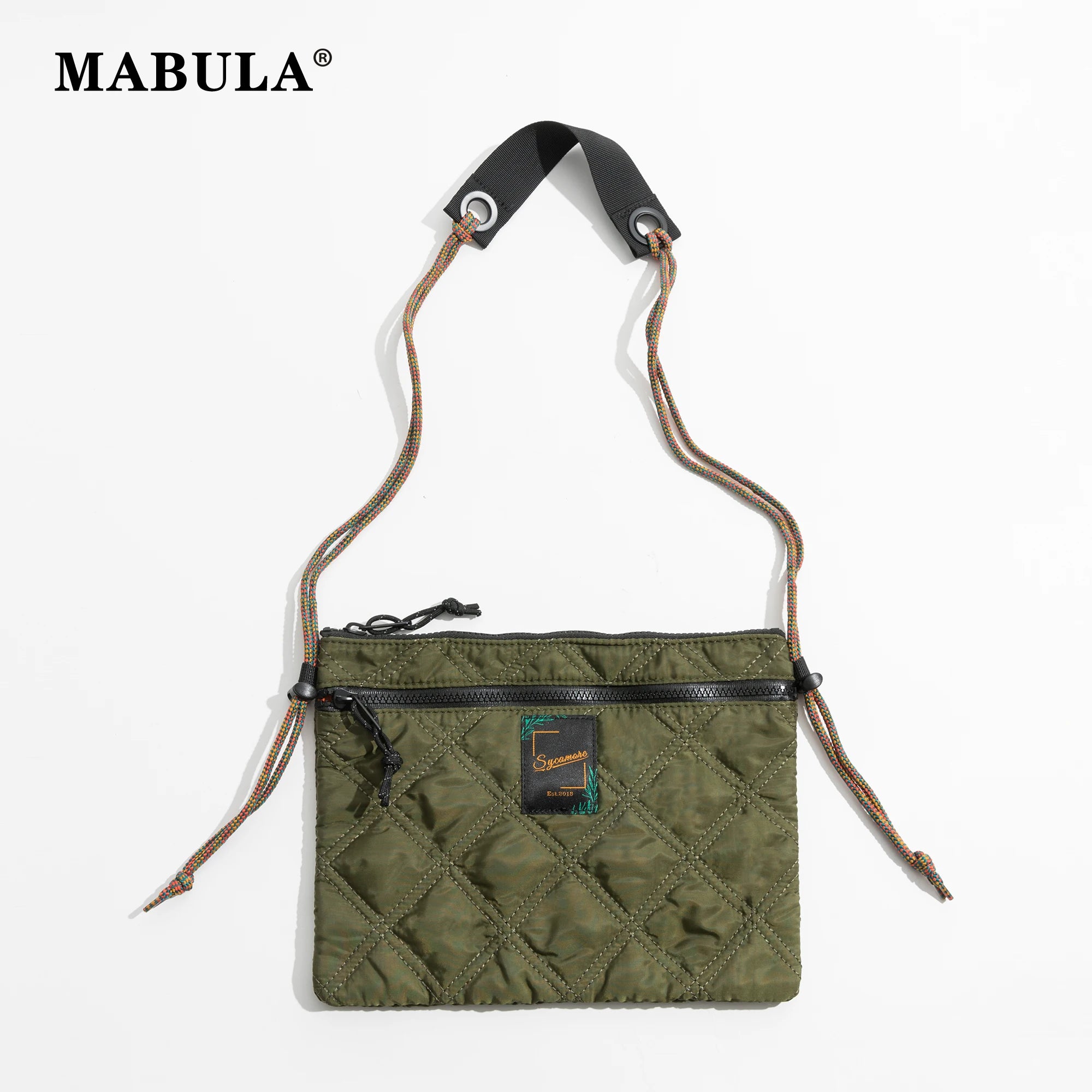 Quilted Nylon Crossbody Bag Lightweight Phone Purse Travel Sling Shoulder Pouch