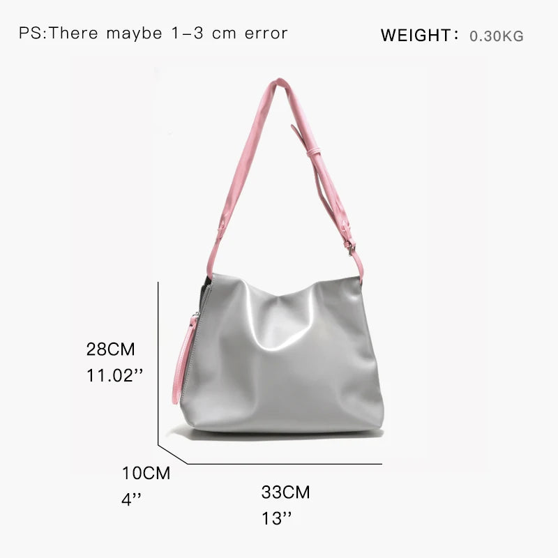 Soft Leather Square Women Shoulder Bags Tote Handbags Female Large Bag