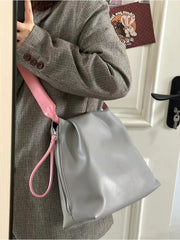 Soft Leather Square Women Shoulder Bags Tote Handbags Female Large Bag