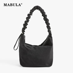 Casual Hobo Crossbody Bag Women Ruched Shoulder Handbag