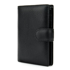 MAHEU High Leather Slim Wallet For Man Soft Cowskin Short Pocket Purse