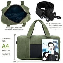 Men Canvas Travel Luggage Bags Tote Large Capacity Male Crossbody Bag