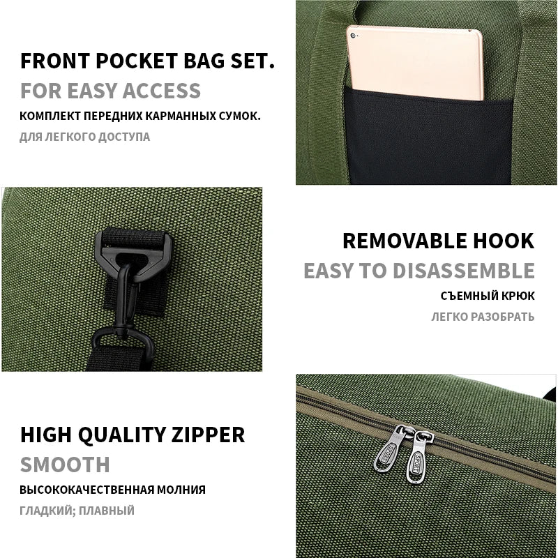 Men Canvas Travel Luggage Bags Tote Large Capacity Male Crossbody Bag