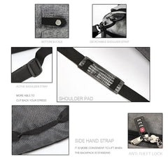 Waterproof Anti-Theft Travel Duffle Bag Large Capacity