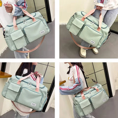 Travel Canvas Bags Gym Bag For Women Duffle Bags Waterproof Handbag