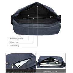 Vintage Leisure Women Messenger Bag Casual Shoulder Bags Waterproof Handbags