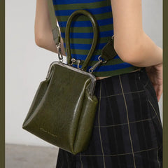 MBTI Women Shoulder Bag Dark Green Casual High Female Purse Handbag