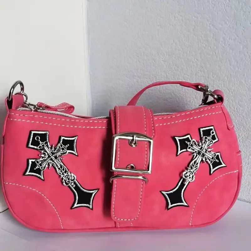 MBTI Pink Polyester One Shoulder Tote Bag Women