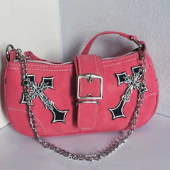MBTI Pink Polyester One Shoulder Tote Bag Women