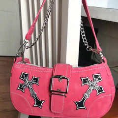 MBTI Pink Polyester One Shoulder Tote Bag Women
