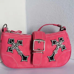 MBTI Pink Polyester One Shoulder Tote Bag Women