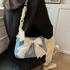 MBTI Bow Shoulder Bag Cloud Handbag for Women