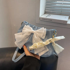 MBTI Bow Shoulder Bag Cloud Handbag for Women