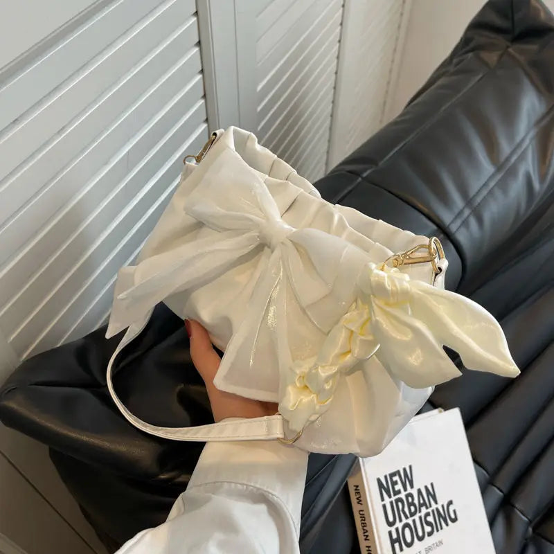MBTI Bow Shoulder Bag Cloud Handbag for Women