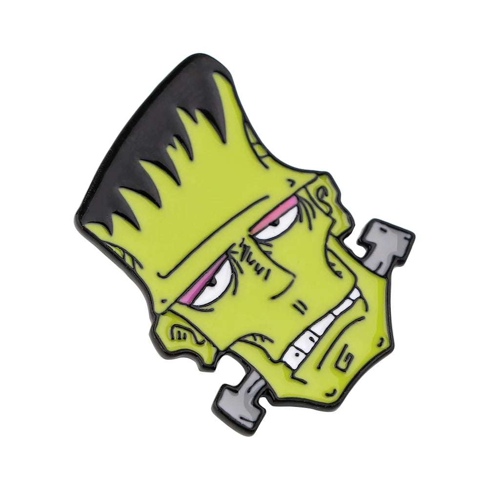 Halloween Horror Movie Enamel Pin Brooch for Clothes Backpack Badges