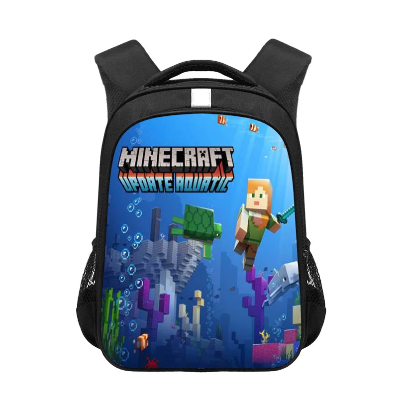 16 Inch Children School Bags Cartoon Anime Print Large Primary Bookbags Backpack
