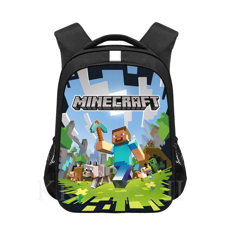 16 Inch Children School Bags Cartoon Anime Print Large Primary Bookbags Backpack