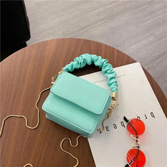 Mini PU Leather Shoulder Bag for Women Chain Hand Bag Female Travel Bags