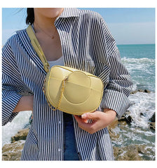 Women Chest Bags PU Leather Female Waist Pack Shoulder Cross Body Bag