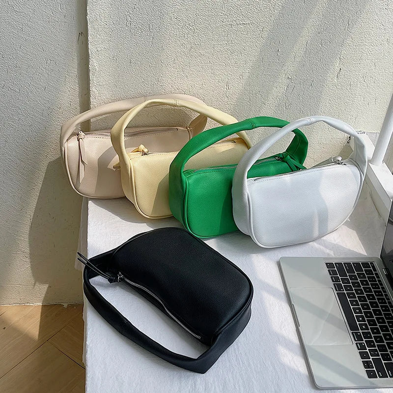 Women Handbag PU Leather Under Arm Shoulder Bag Tote Handbags Phone Bag Purses