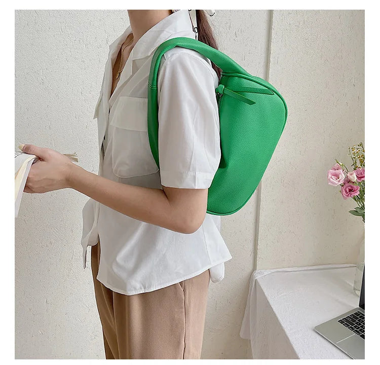 Women Handbag PU Leather Under Arm Shoulder Bag Tote Handbags Phone Bag Purses