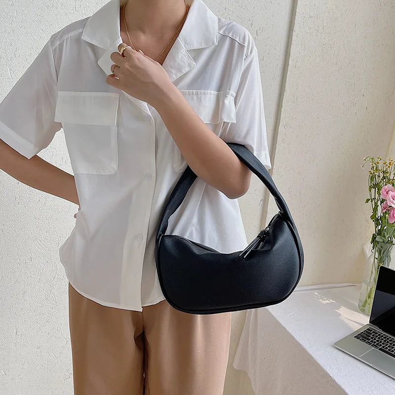Women Handbag PU Leather Under Arm Shoulder Bag Tote Handbags Phone Bag Purses