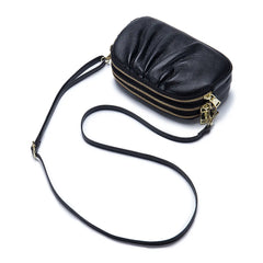 Leather Crossbody Bag for Women, High Capacity Purse with Zipper