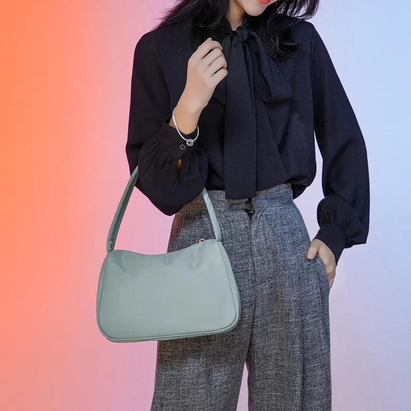Women Handbag Oxford Fabric Female Shoulder Bags Under Arm Bag High Ladies Purse