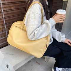Women Shoulder Bag Large PU Leather Tote Handbag High Capacity Travel Bags