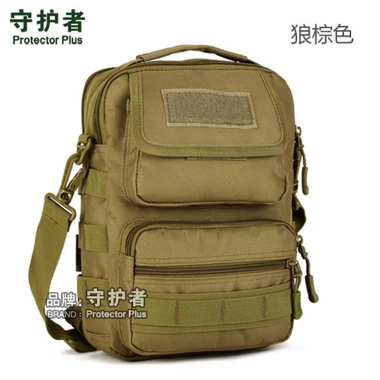 MOLLE Man Messenger Bag Army Green Wolf Brown A3180