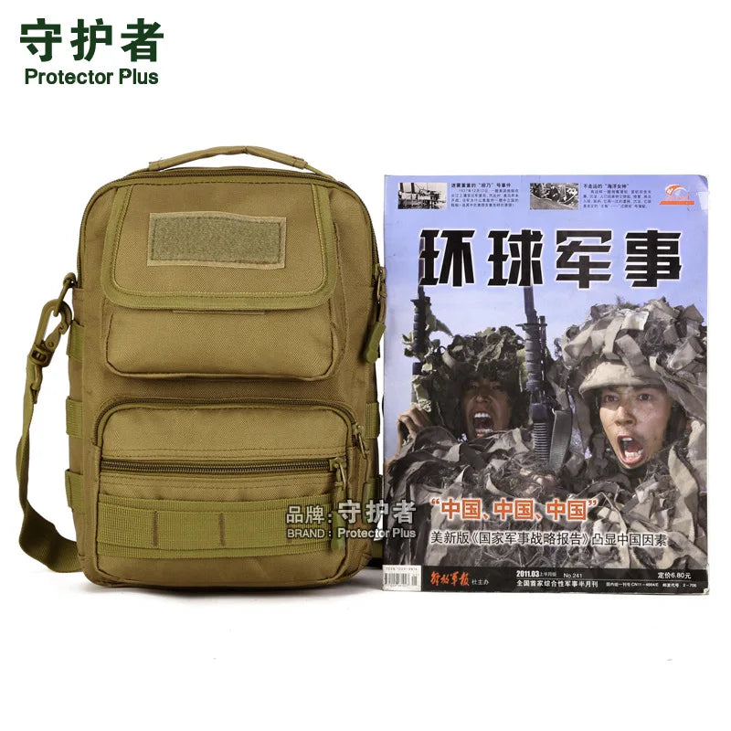 MOLLE Man Messenger Bag Army Green Wolf Brown A3180