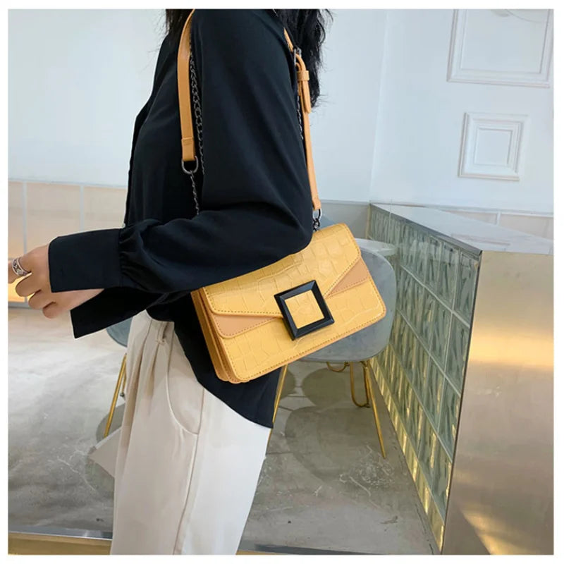 Spring Crossbody Chain Bag for Women, Phone Pocket Shoulder Bag