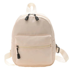 Nylon School Backpack for Teen Girls Purple